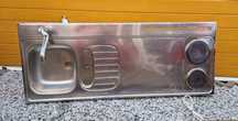 Blat zlew kuchenny metalowy stal P kuchnia aneks 150x60 i 100x60 L P