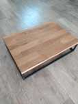 Konsola Loft industrialna metal drewno 60x40