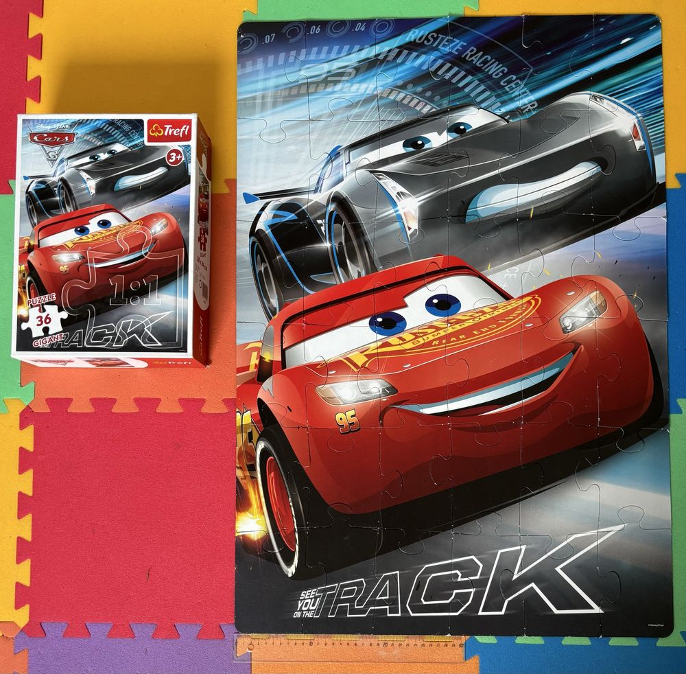 Puzzle gigant cars zygzak autka 36 trefl