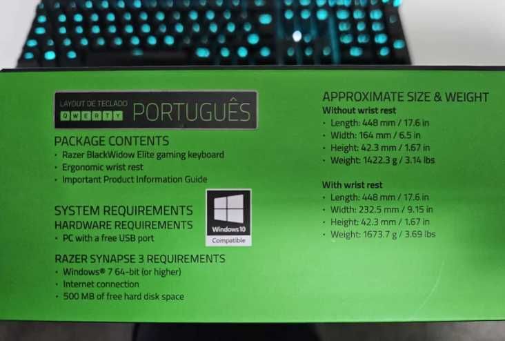 Teclado Razer BlackWidow Elite