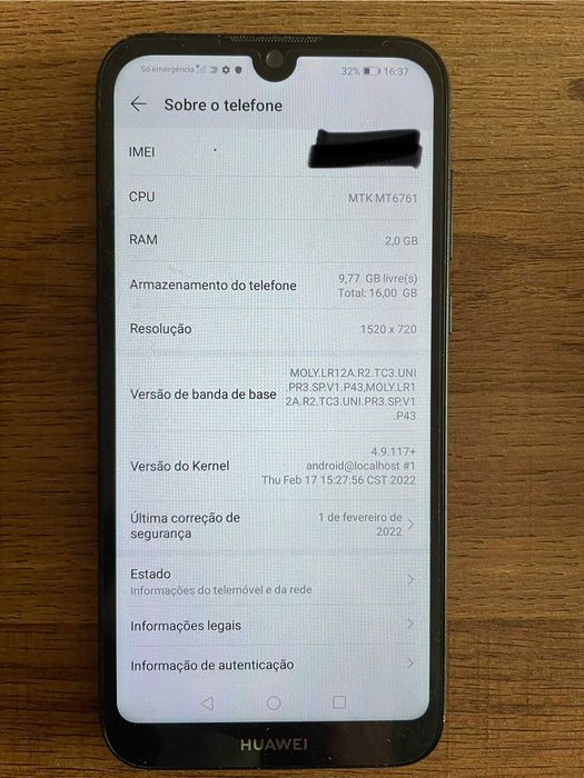 Huawei Y5 2019 com película