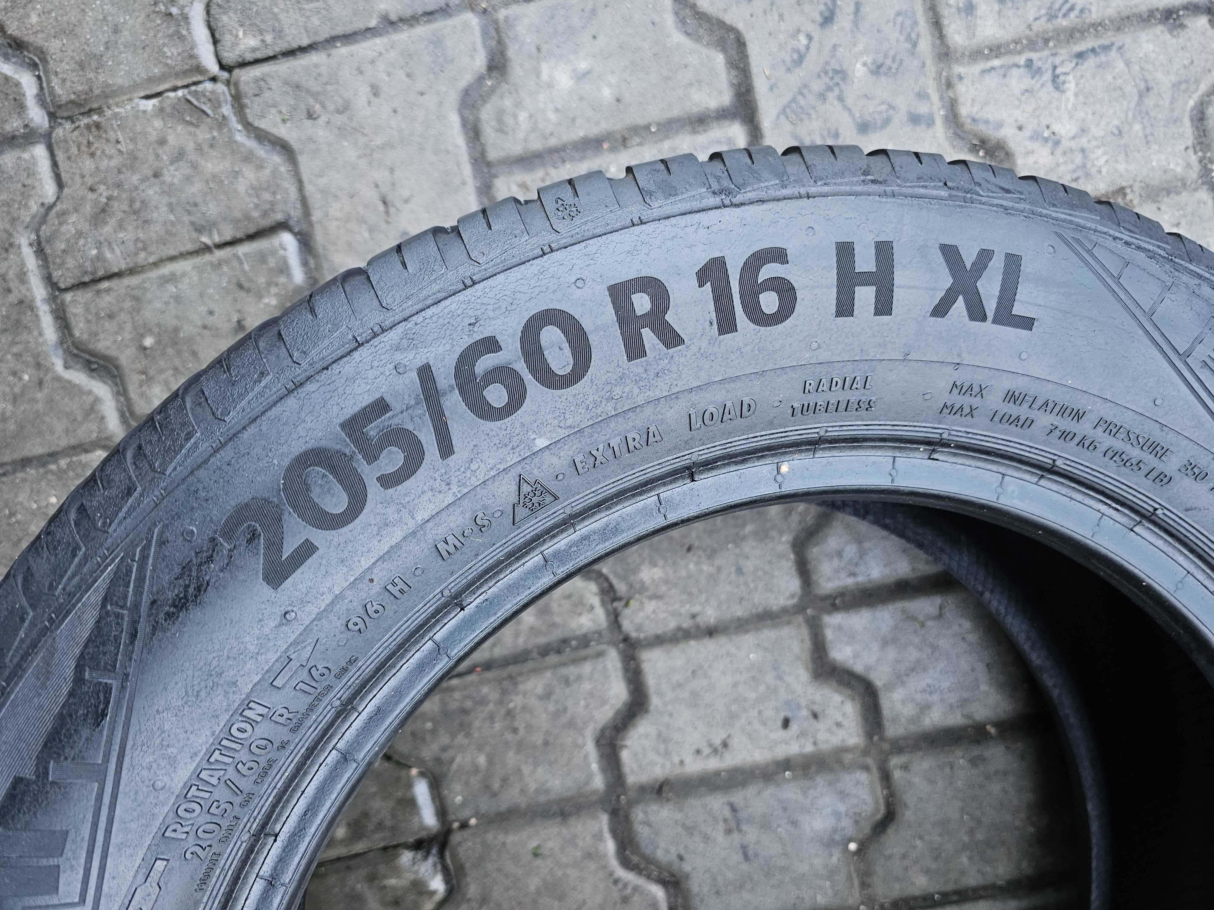 Całoroczne Continental 205/60 R16 6.5mm