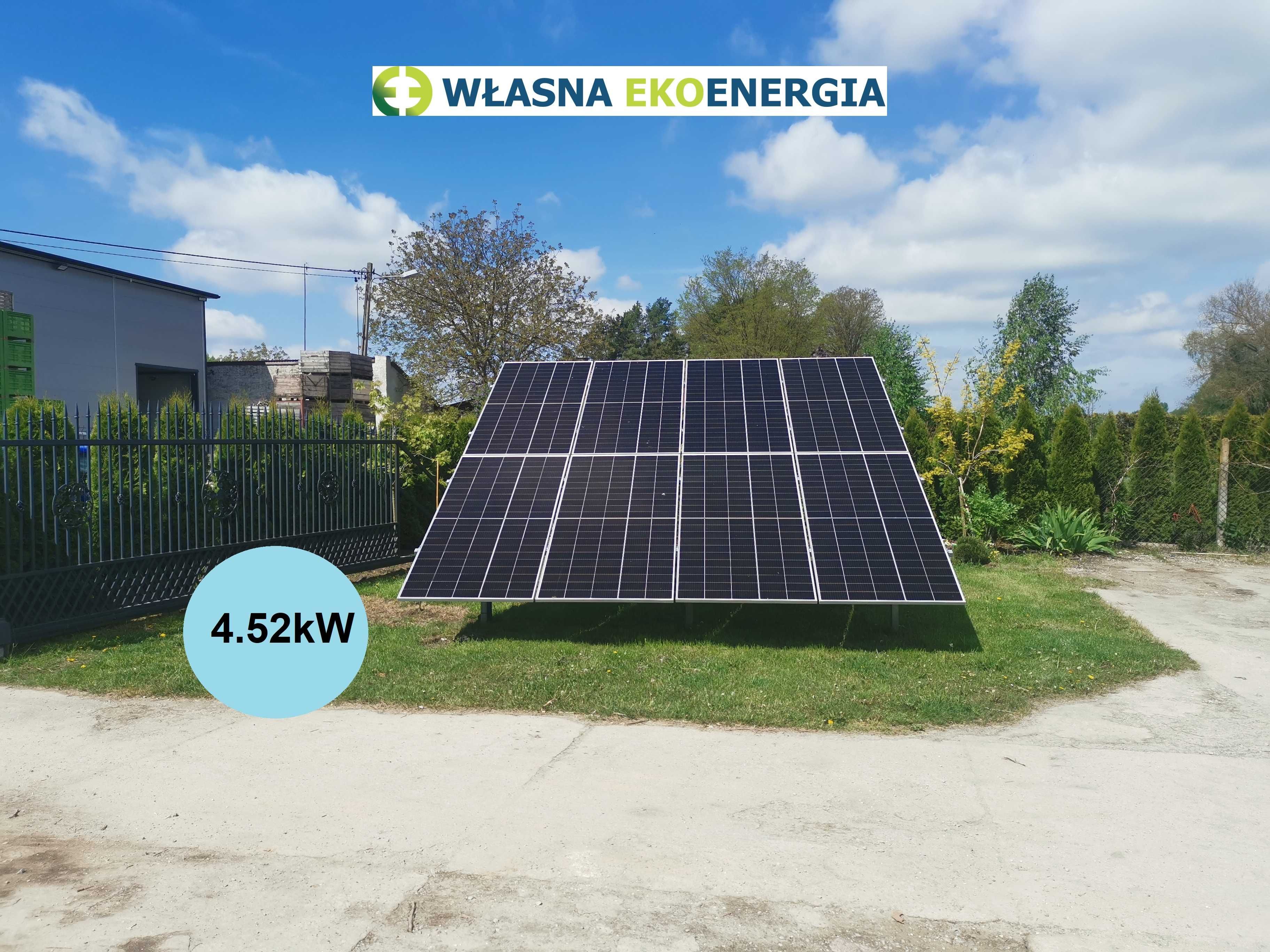 Instalacja fotowoltaiczna grunt 10kW /Fotowoltaika/Panele słoneczne/PV