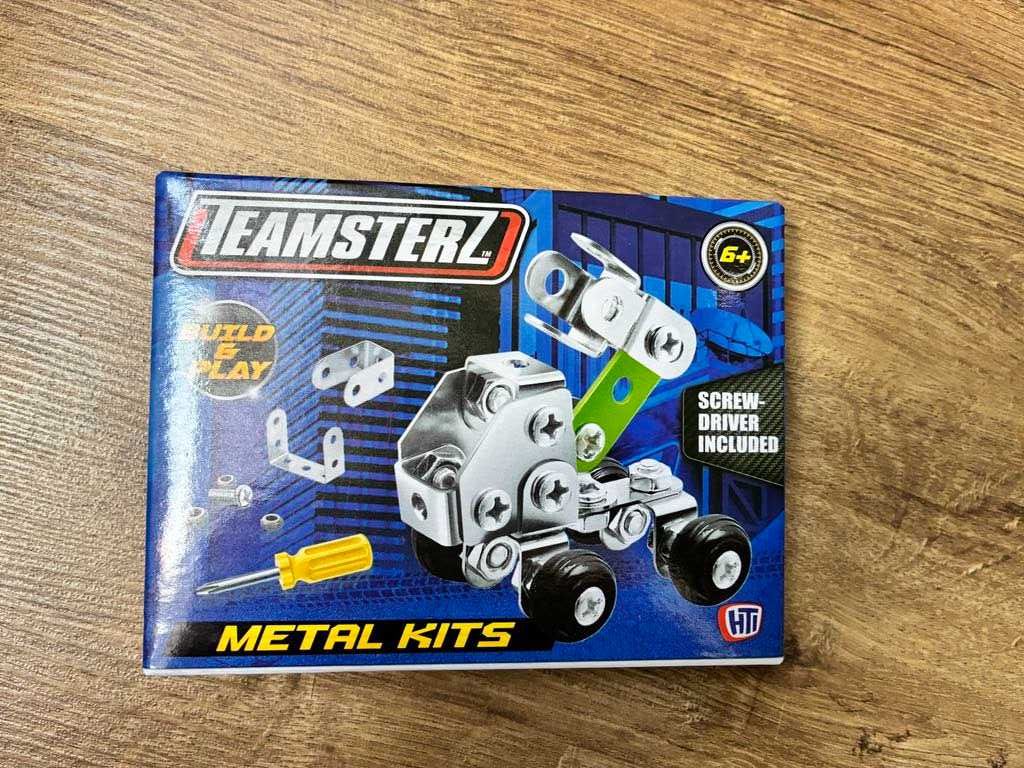Zestaw konstrukcyjny Teamsterz, DIY mini dźwig Metal Kits