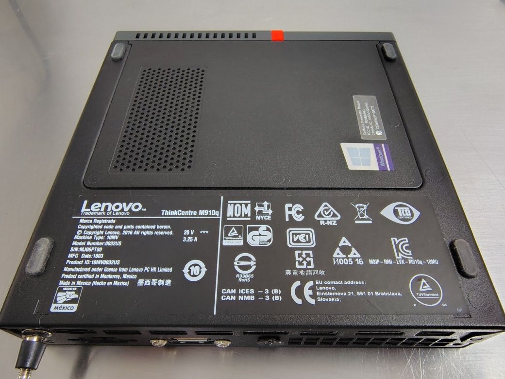 Lenovo ThinkCentre M910q/Core i5 3.1GHz/16GB DDR4/500 SSD "2.5