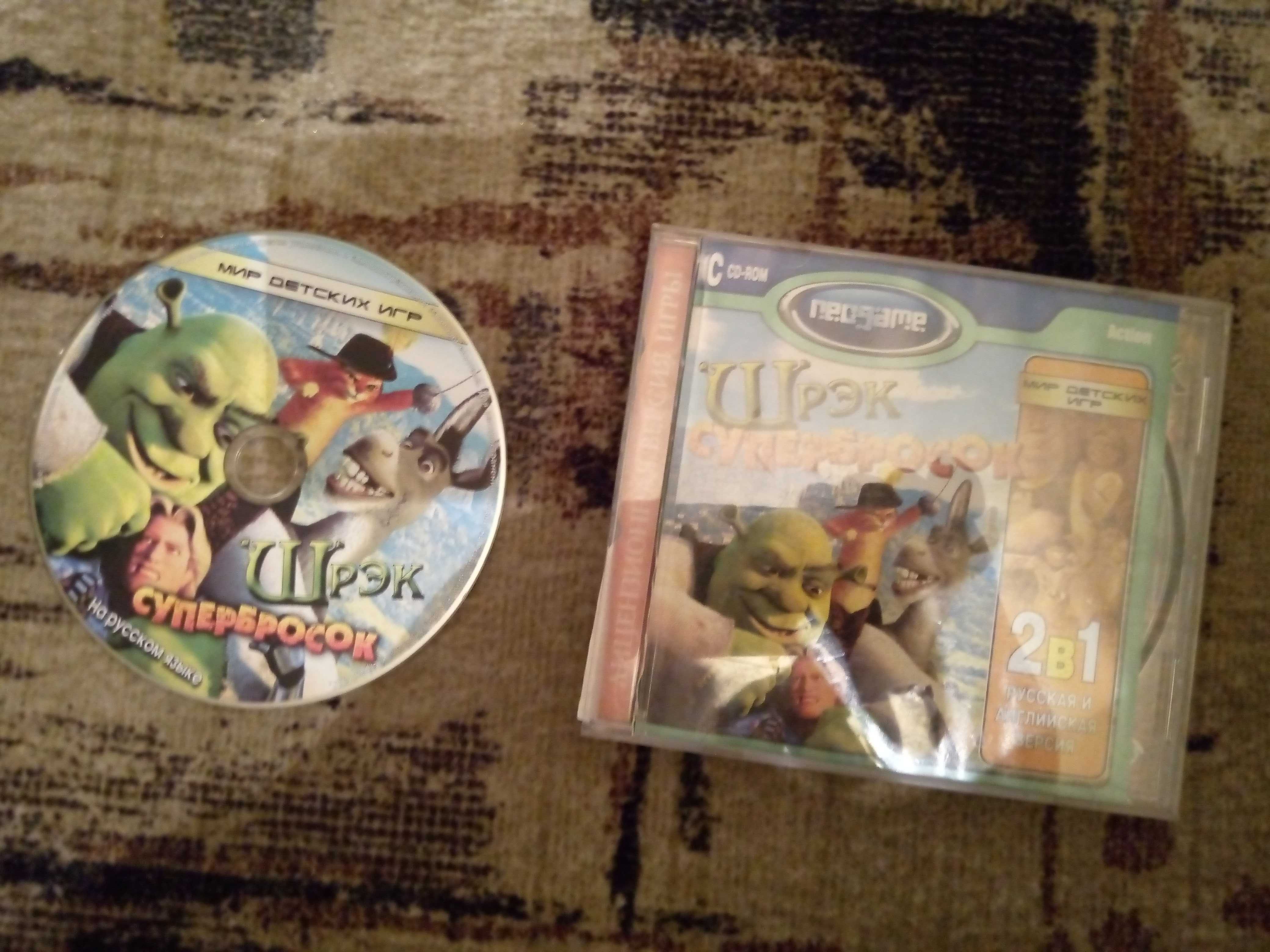 Шрек супербросок DVD диск игра лицензионная