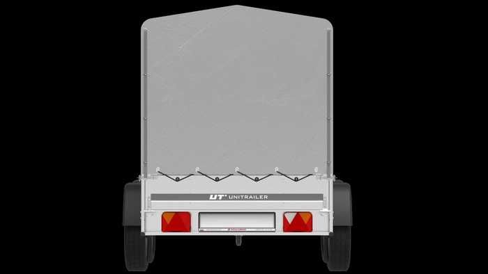 Przyczepka 264x125 UNITRAILER GARDEN 264/2 KIPP ze stelażem i plandeką
