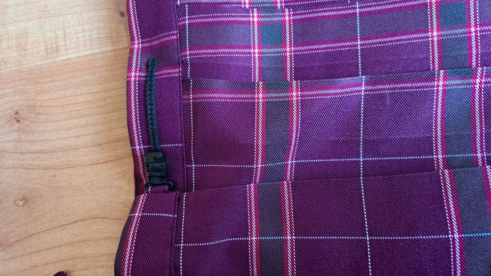 Cosplay,  koreańska spódniczka Pas 78 cm  w kratkę  plisowana