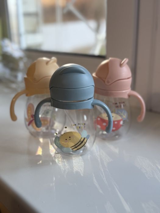 Поїльники-непроливайки з трубочкою (уцінка)