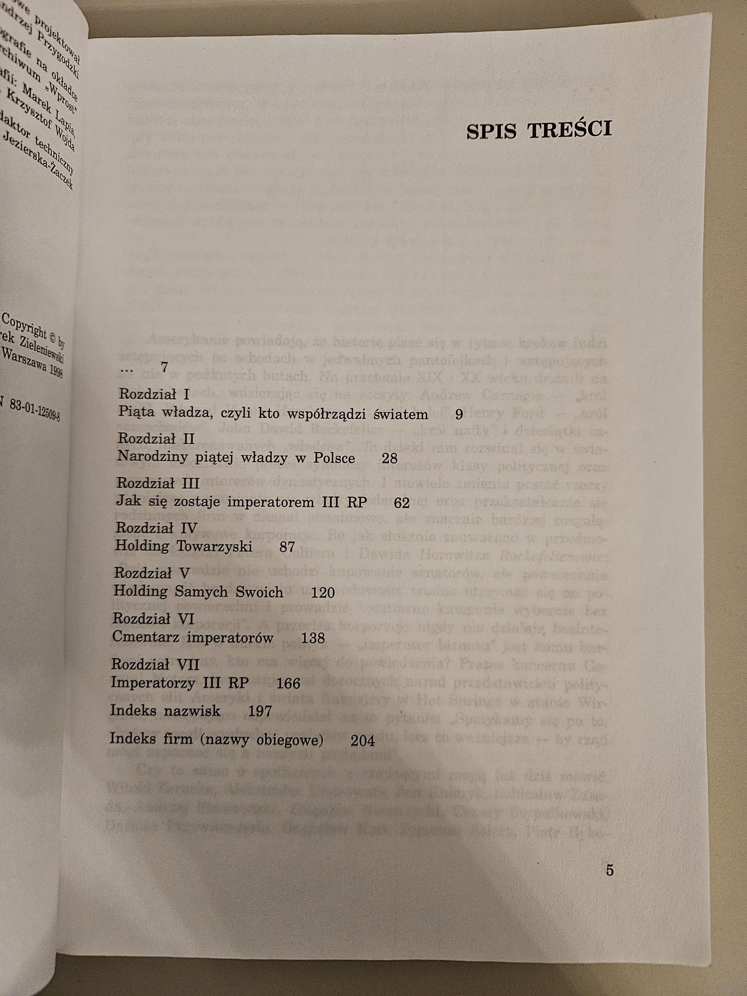 P.Gabryel M.Zieleniewski Piąta władza czyli kto naprawdę rządzi Polską