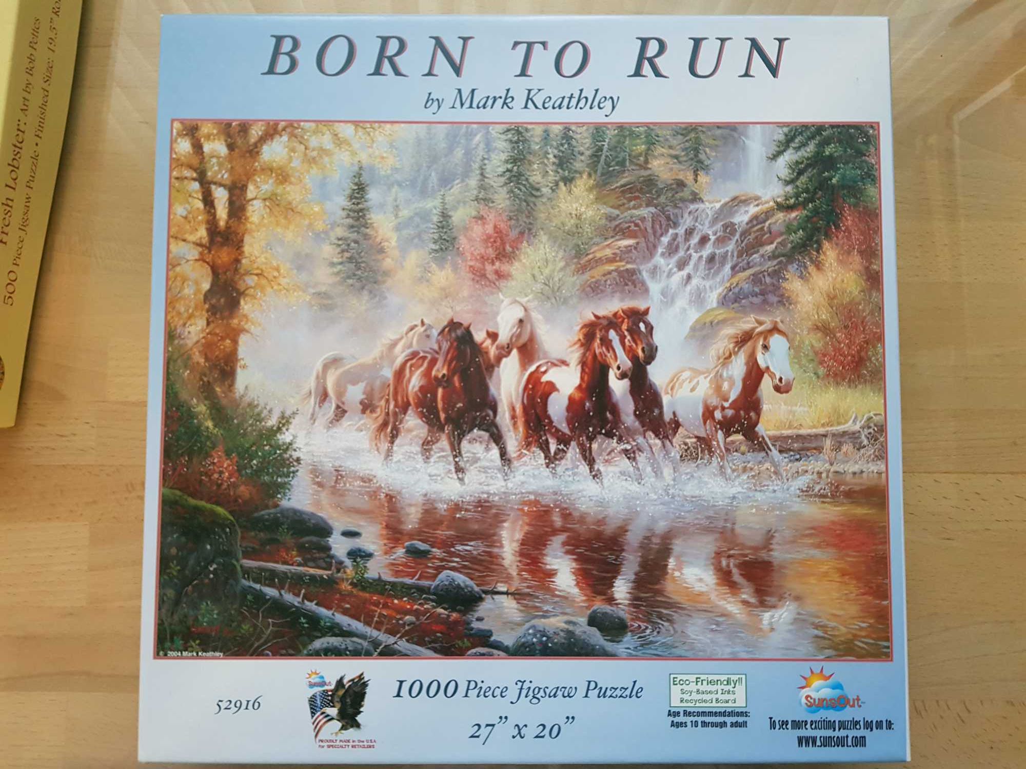 Puzzle SUNSOUT Born to Run KONIE 1000 układane 1 raz