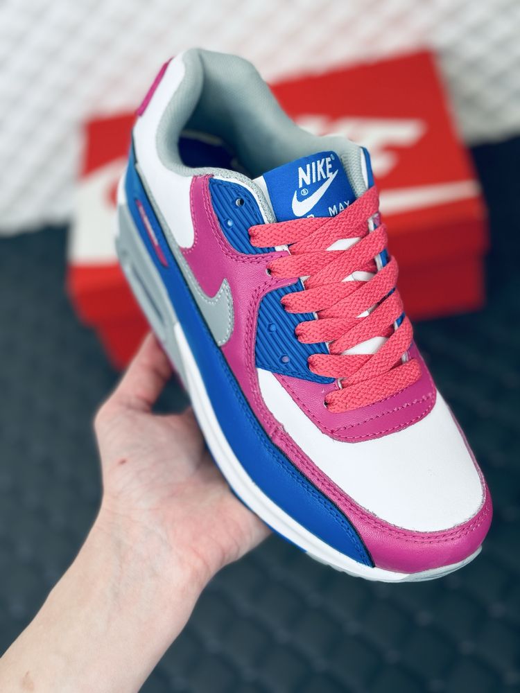 Женские кожаные кроссовки Nike air max 90 кожа