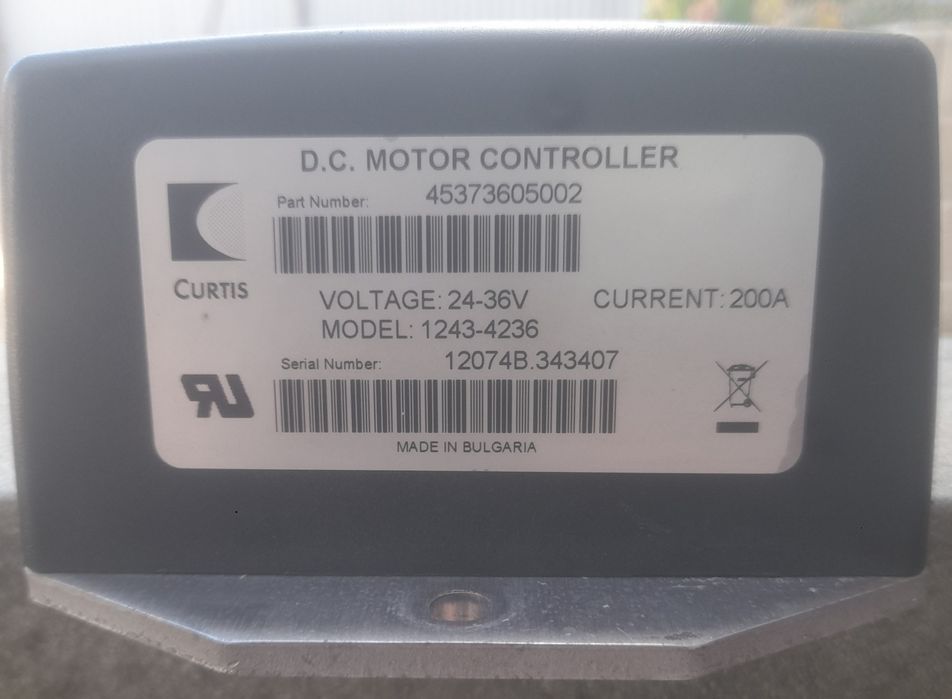 Controlador de motor eléctrico Curtis SepEx
