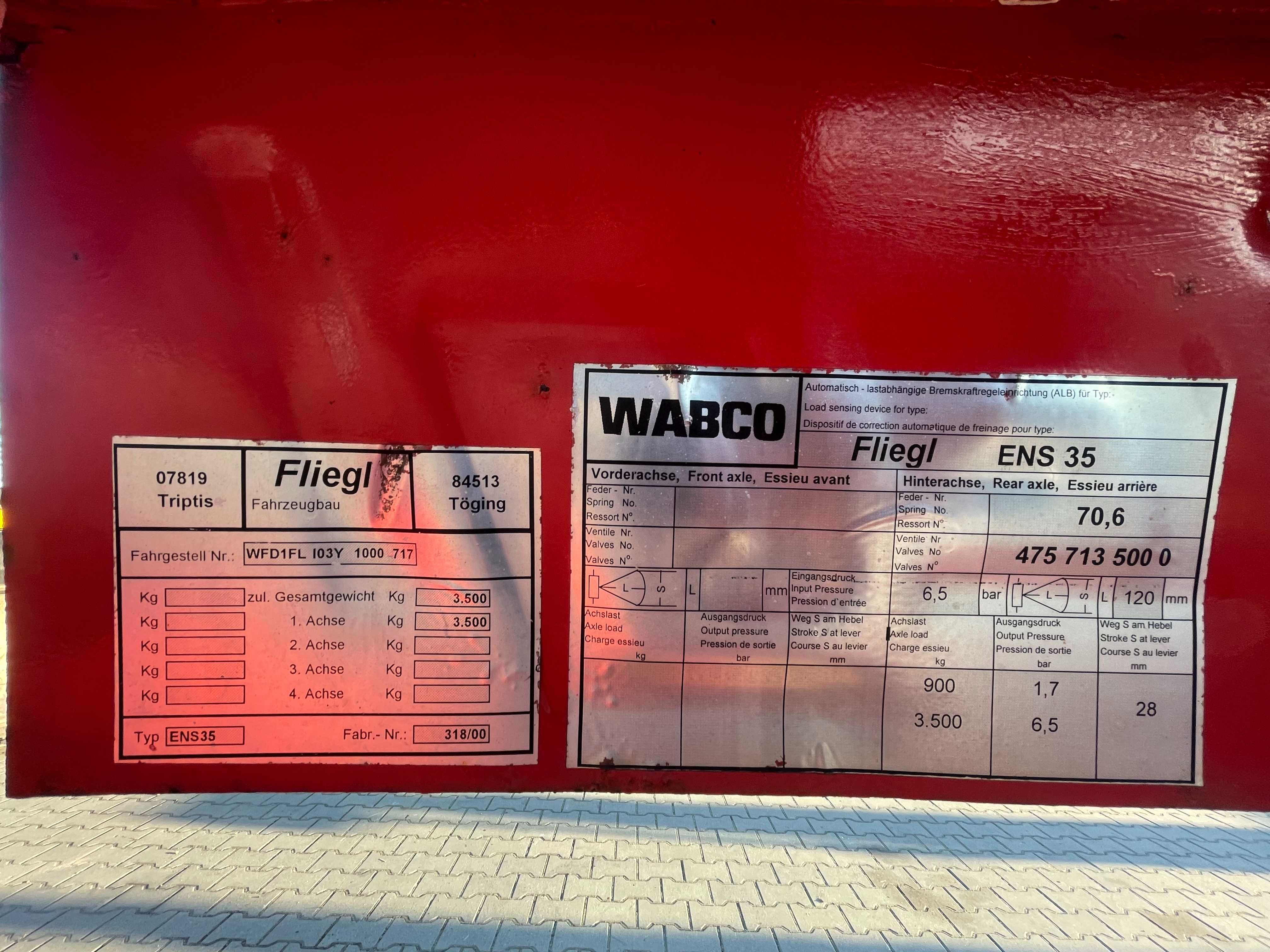 Przyczepa Dłużycowa Dłużyca FLIEGL ENS 3,5T Słupów Stali drewna Rur