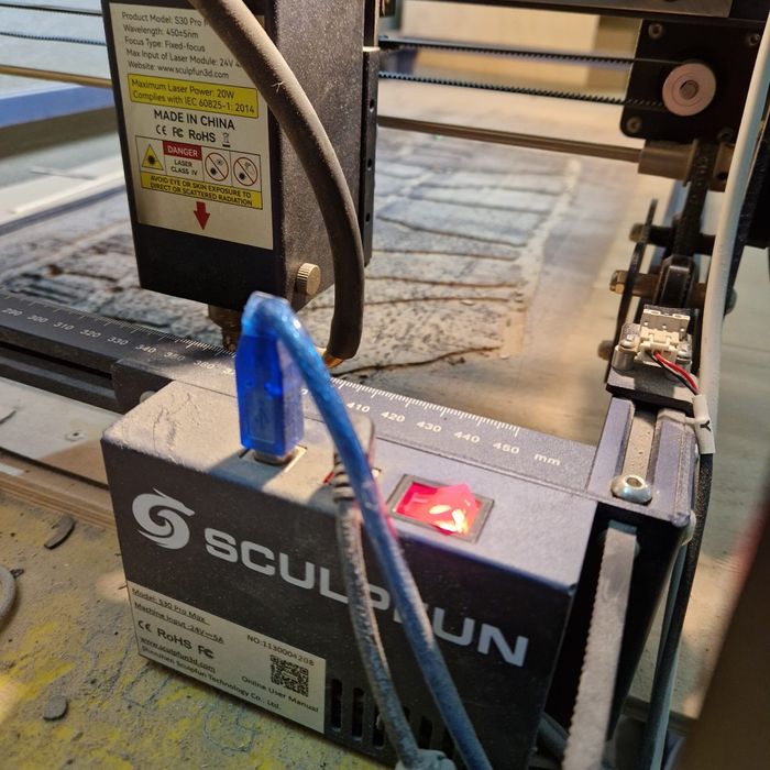 Laser grawerka Sculpfun S30 Pro Max 400x800 rozszerzona + stół