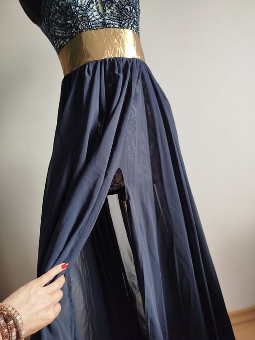 Sukienka sylwestrowa balowa cudowna S