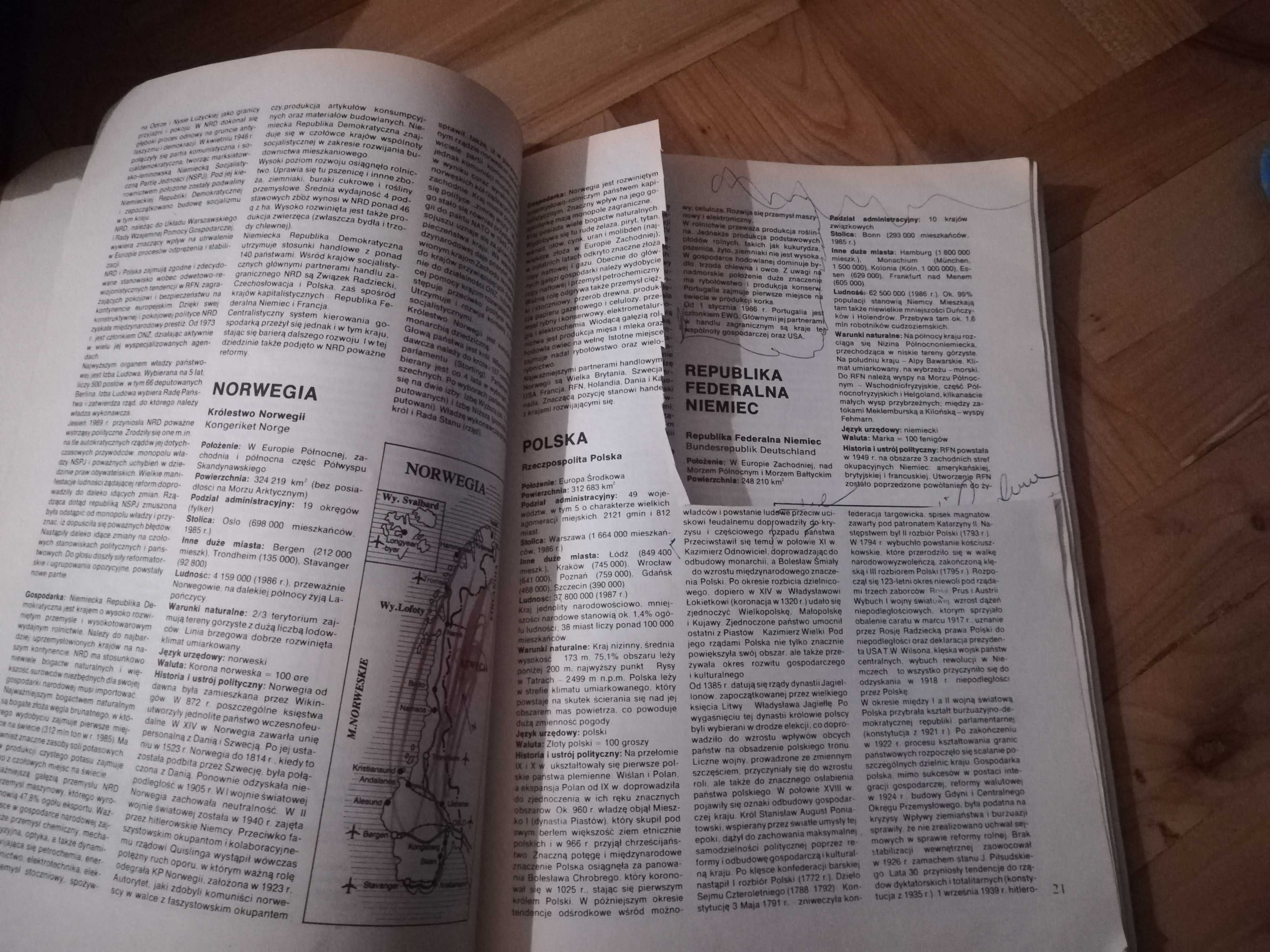 Polityczny atlas świata 1990 nowe czasy Kowalczyk, Łysek