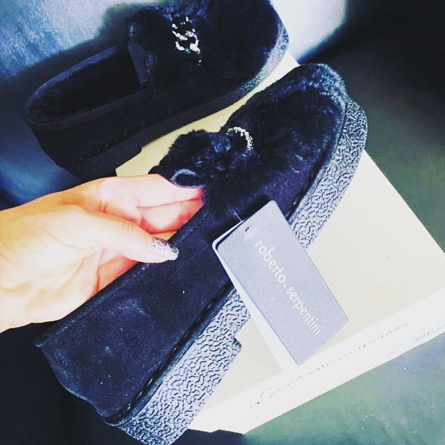 Лоферы, меховые мокасины