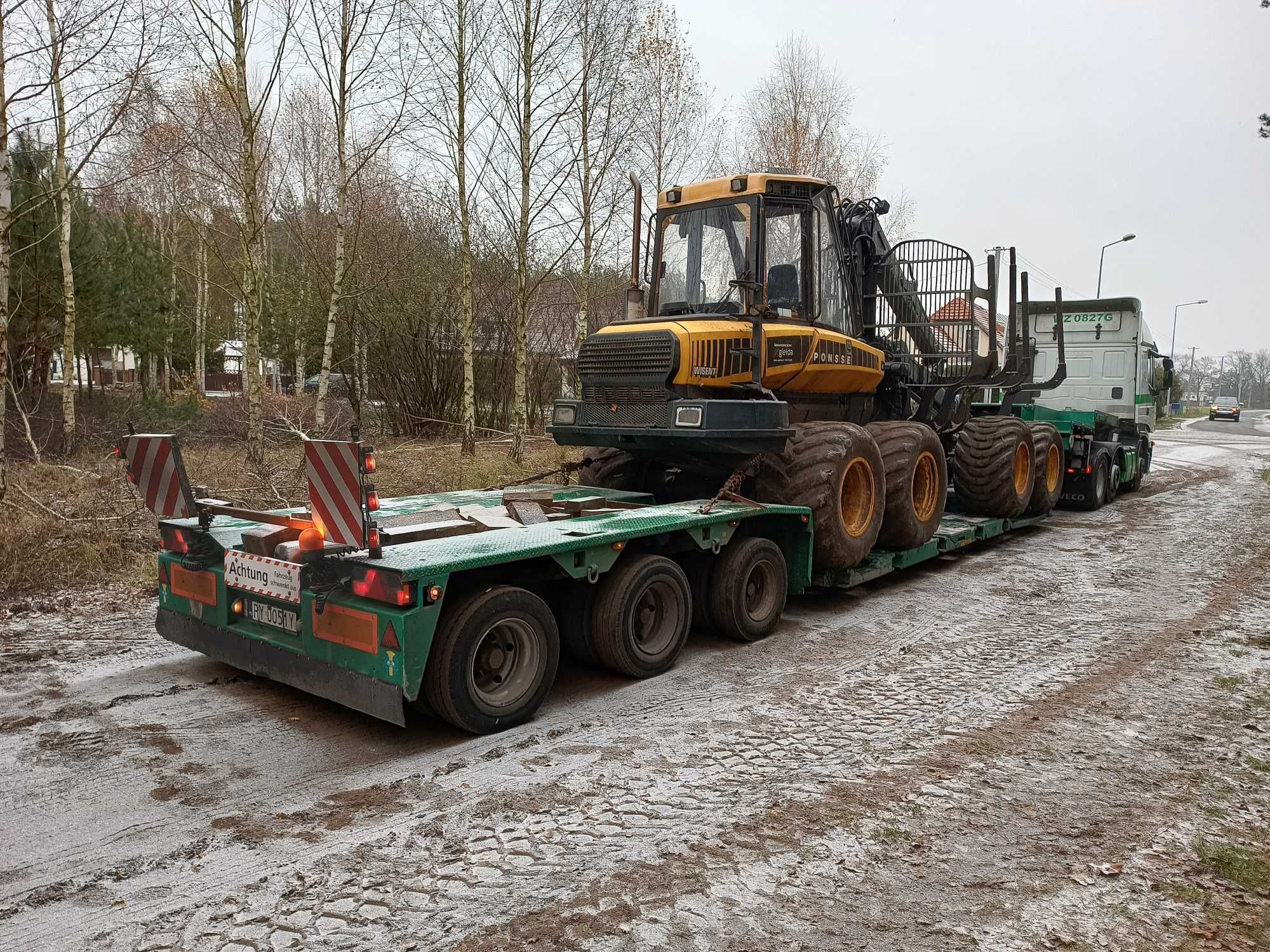 transport budowlanych rolniczych leśnych przemysłowych tiefbet gabaryt