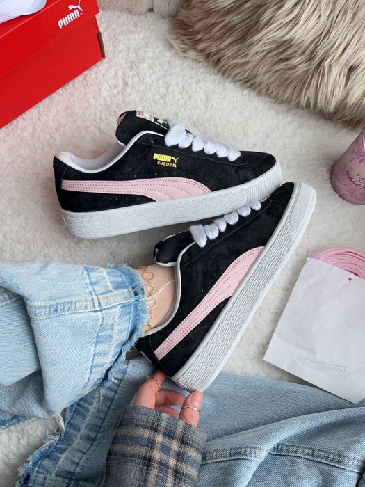 Puma Suede XL Black Pink White