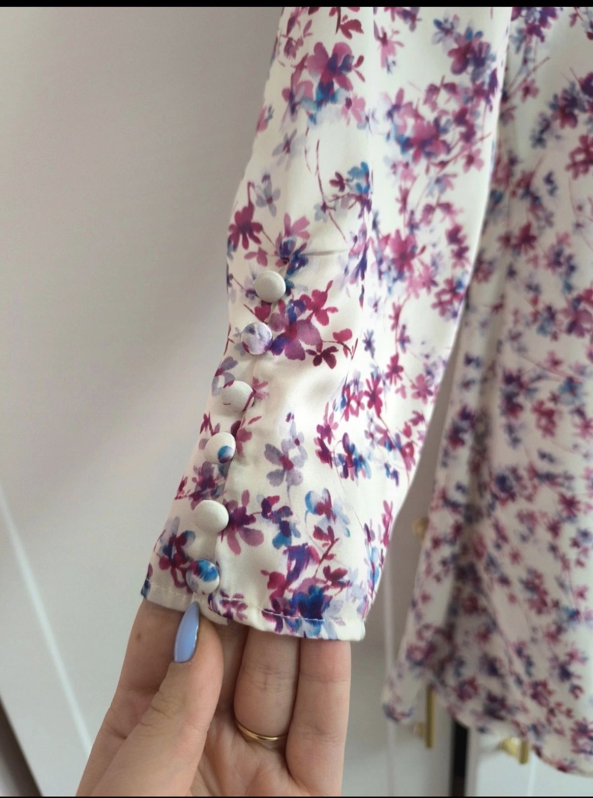 Zwiewna romantyczna sukienka ZARA w kwiaty, rozmiar XL (42)
