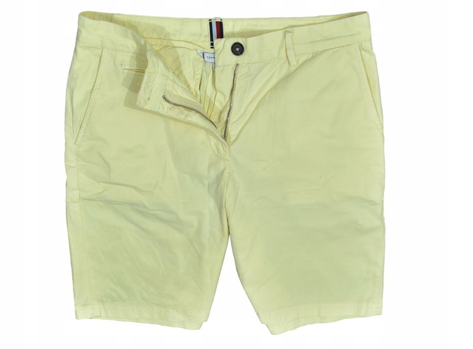 Tommy Hilfiger Żółte Spodenki Damskie Bermudy Chino 38