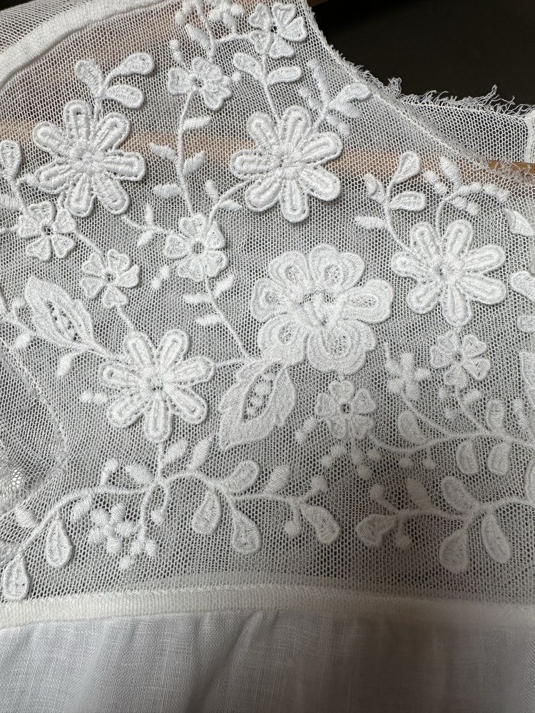 Льняная блуза Ermanno Scervino с вышивкой, оригинал