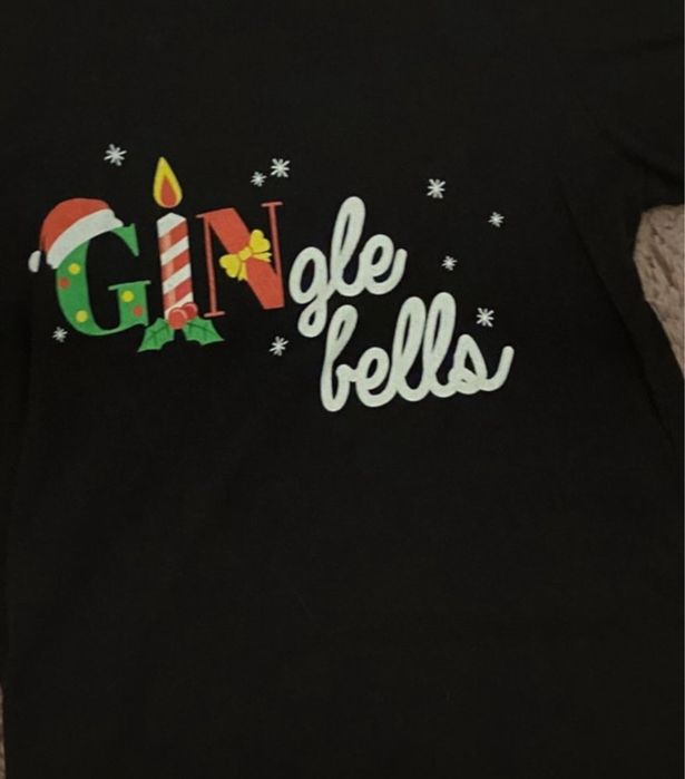 t-shirt świąteczny koszulka  z nadrukiem Gingle bells S/36