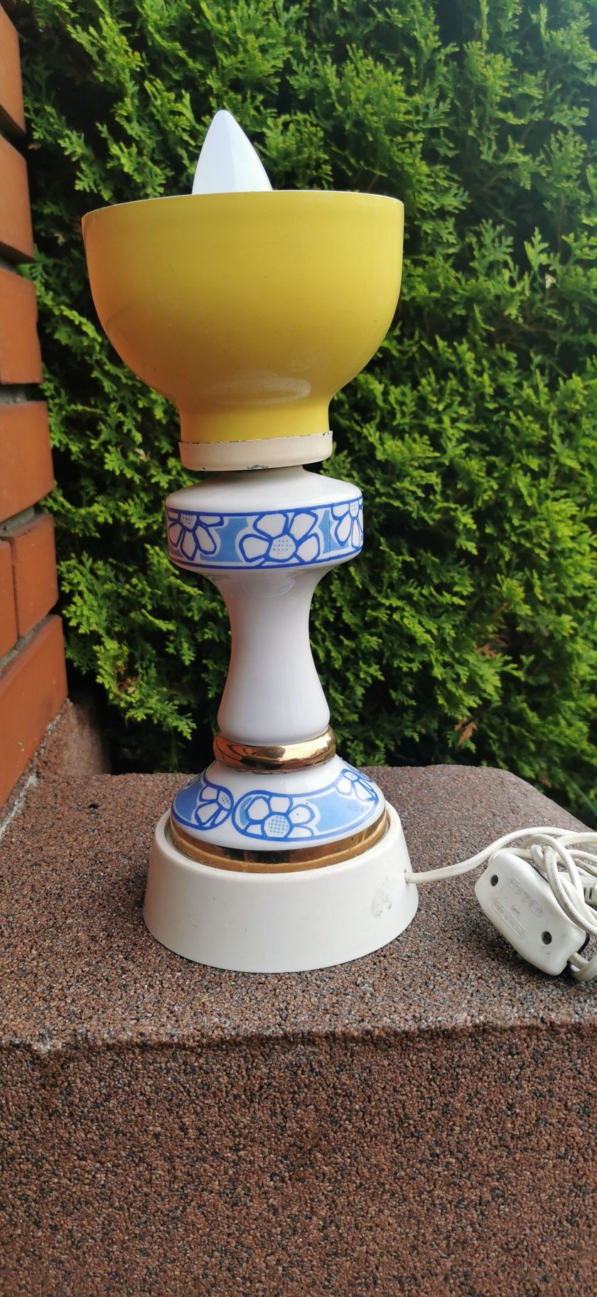 Lampa stojąca szklana