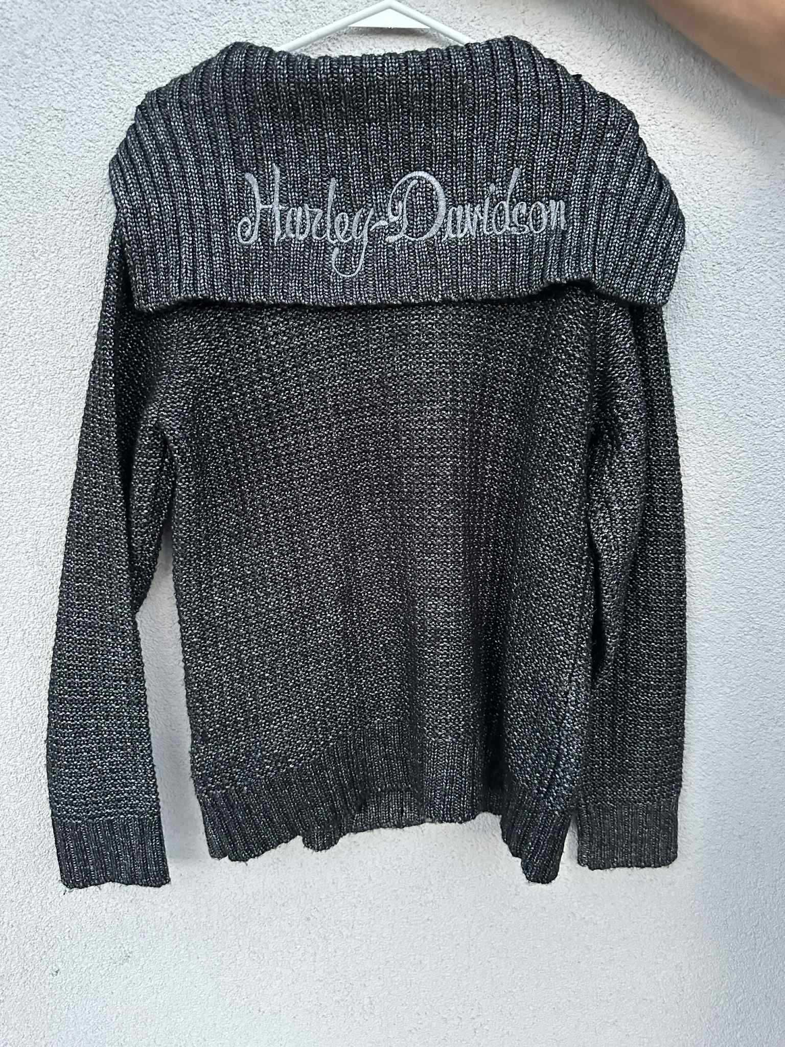 sweter damski rozpinany - harley davidson