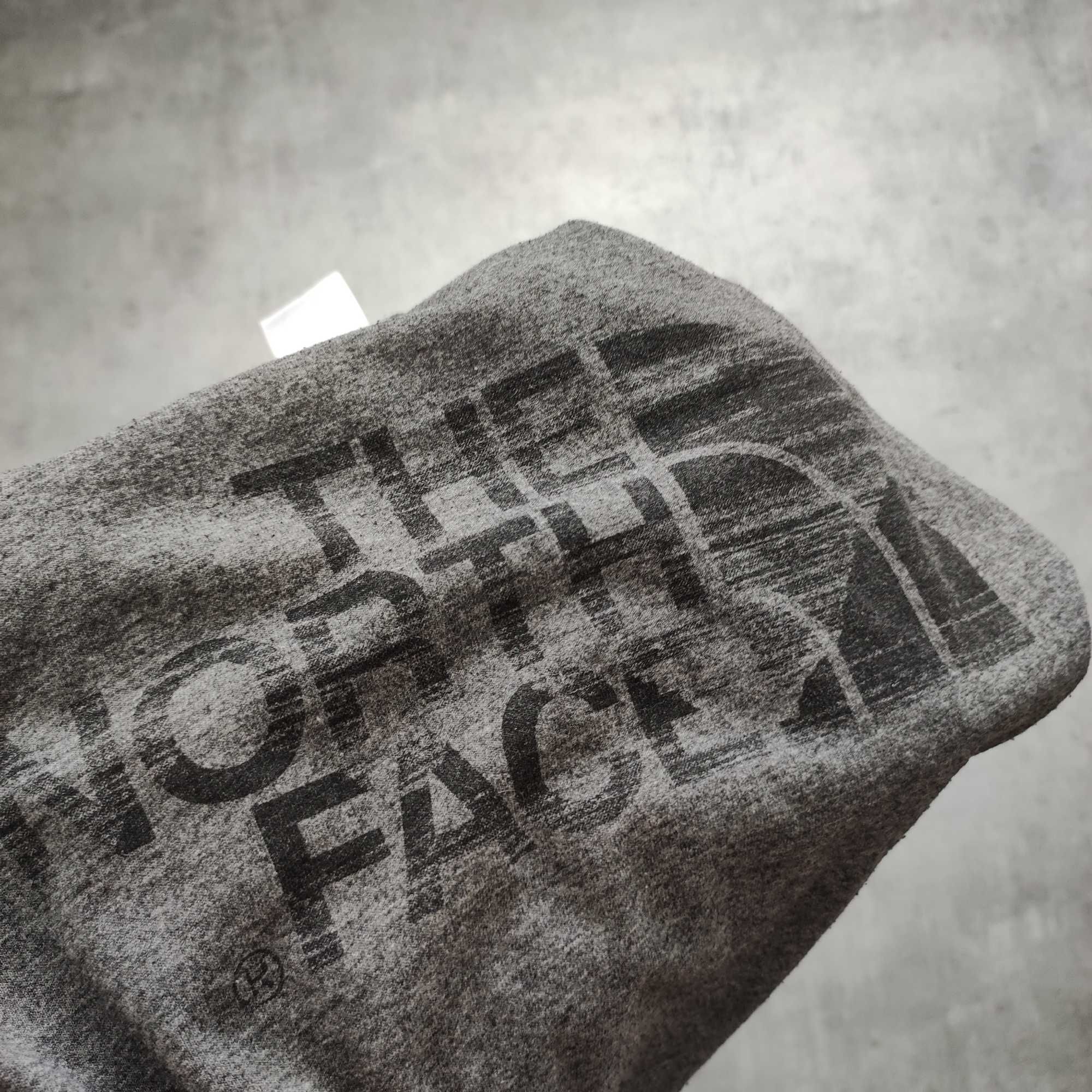 MĘSKA Koszulka Bawełna Duże Logo Szara Trekking TNF The North Face