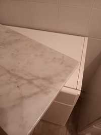 Movel wc branco com pedra marmore/posso vender só a pedra