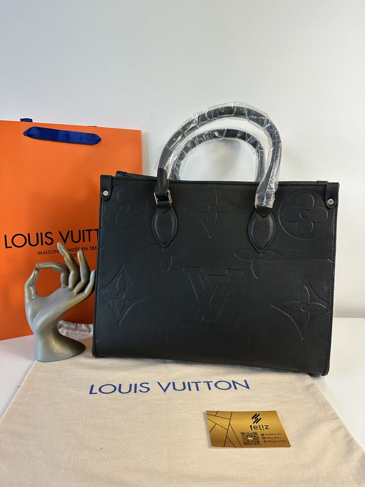 Torebka damska shopperka Louis Vuitton On The Go premium LV duża