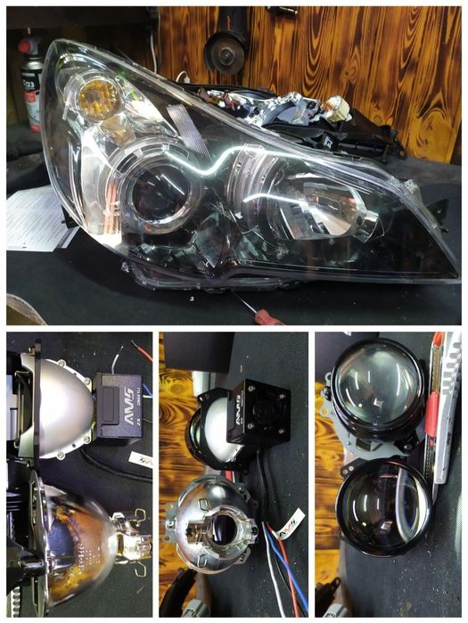 Установка Bi-Led лінз, усуненя запотівання, ремонт корпусів і скла фар