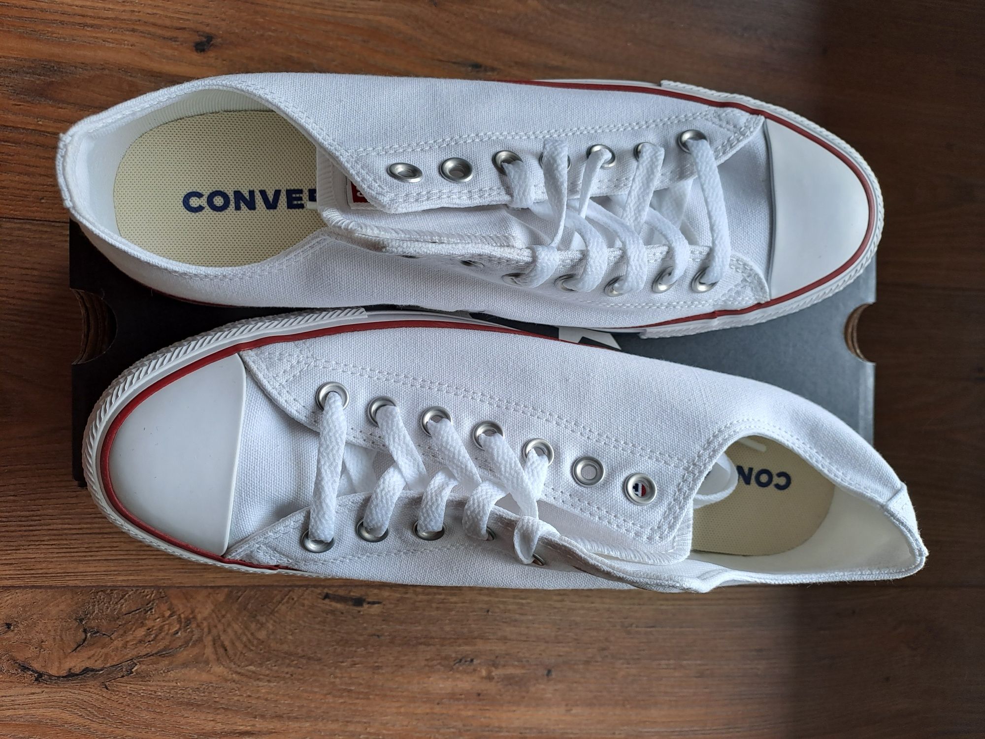 Trampki Converse białe nowe M7652C 43eur 28cm
