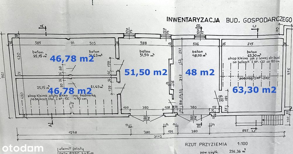 Hala magazynowa 256 m2; kompleks magazynów