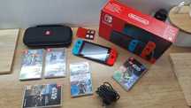 Konsola Nintendo Switch OledNeon Joy-Con zestaw gry etui