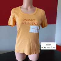Pomarańczowy t-shirt damski Julien XS lub S lub M lub L