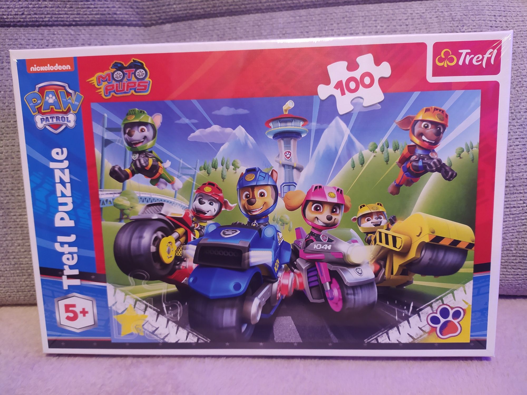 Puzzle Psi Patrol ekipa na motorach 100 el nowe