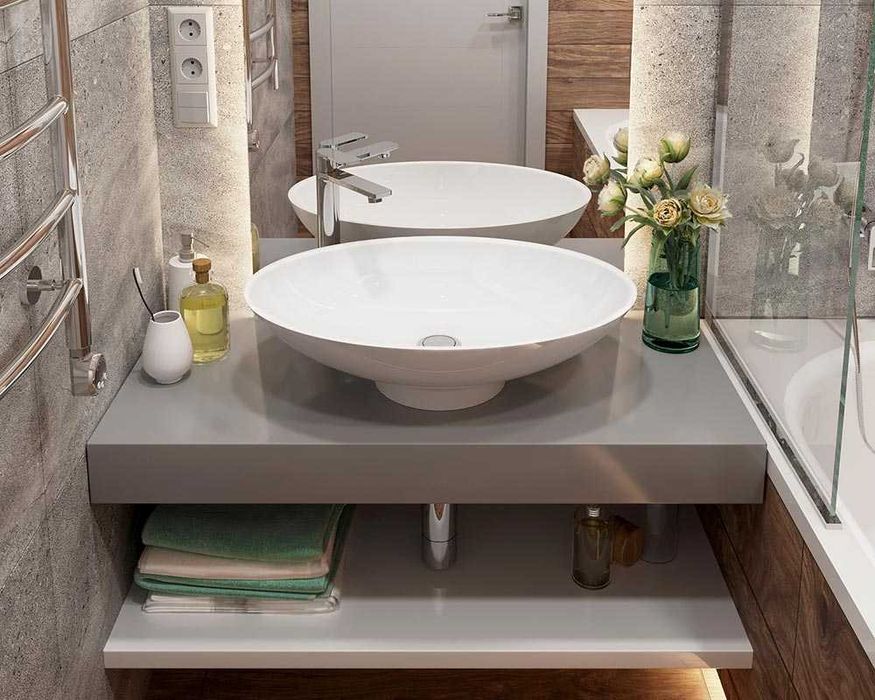 Умивальник накладний Чаша, дуже великий вибір. Доставка БЕЗКОШТОВНА