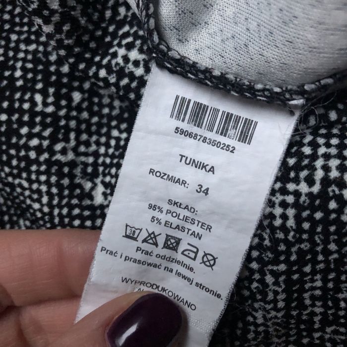 Pudełkowa tunika- sukienka; 34; Solar