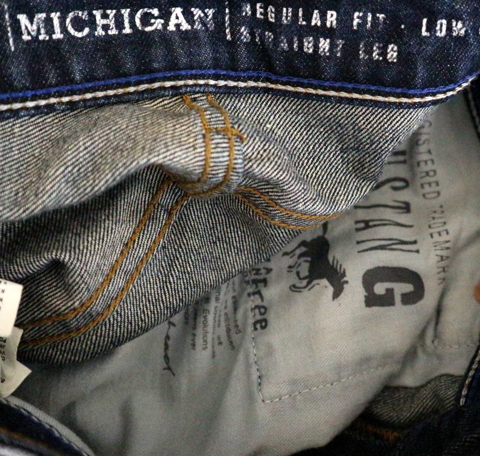 Mustang Michigan spodnie jeansy W33 L34 pas 2 x 44 cm