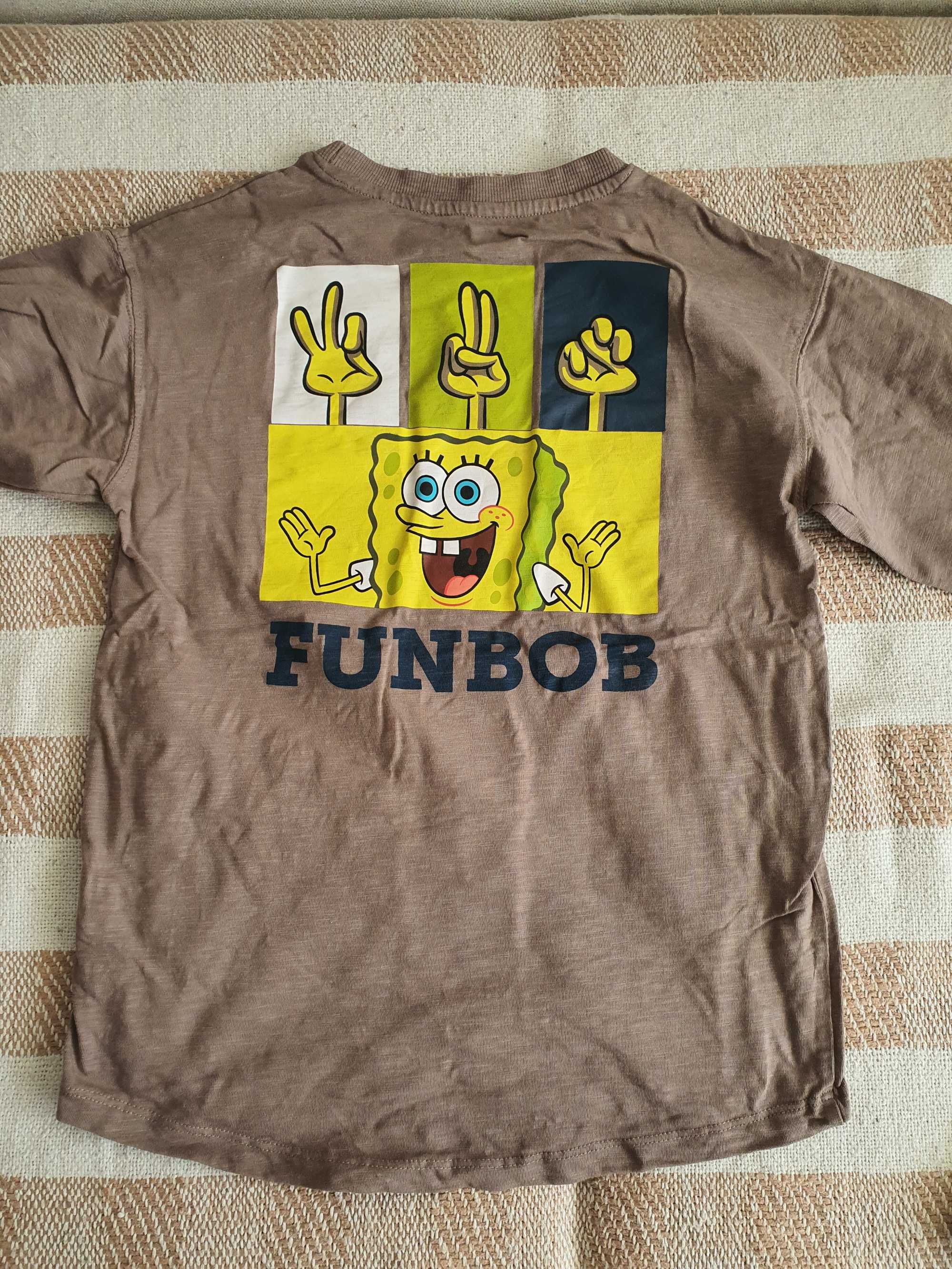 Bluzki/t-shirt firmy Cool club, SpangeBob, r. 140/146