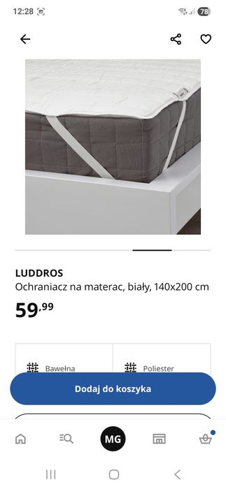 Luddros ochrona osłona na materac