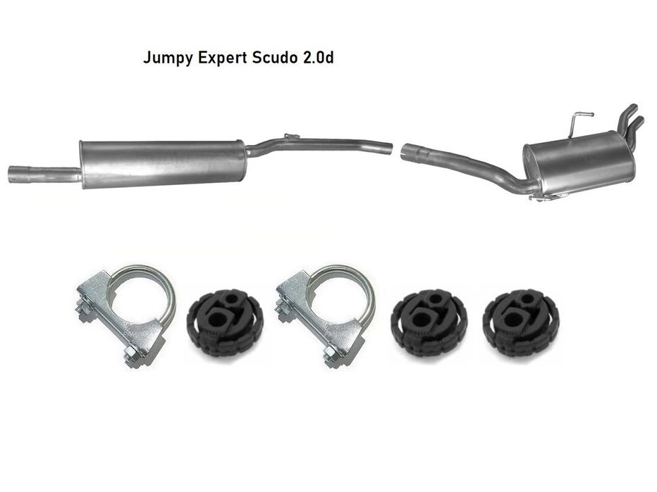 Глушник резонатор Fiat scudo doblo jumper ducato jumpy expret punto