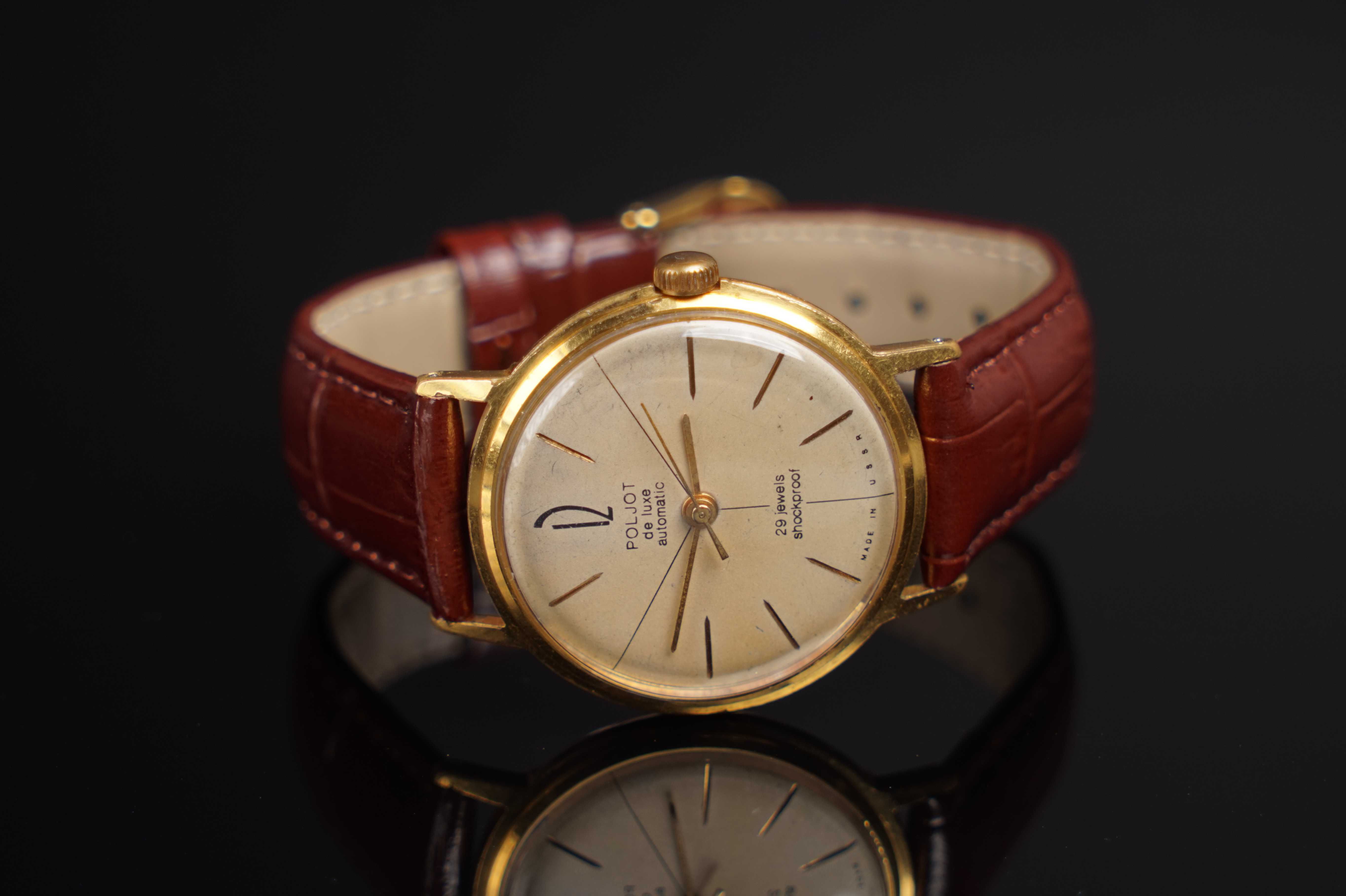 Poljot de Luxe Полет Де Люкс 29 Камней часы наручний годинник 1970і