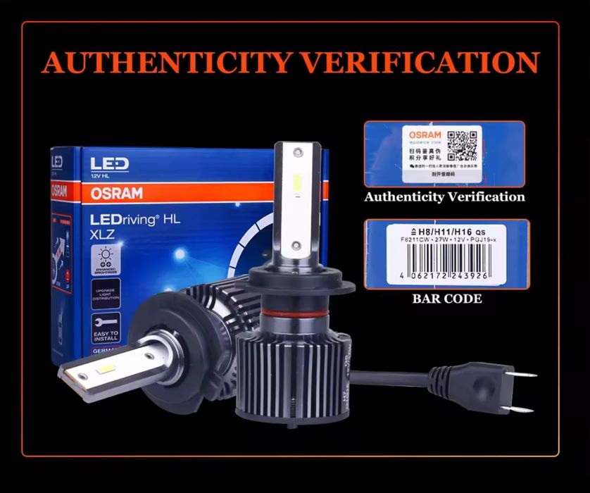 Led лампочки OSRAM H7 F5210CW 27W 12V PX26d