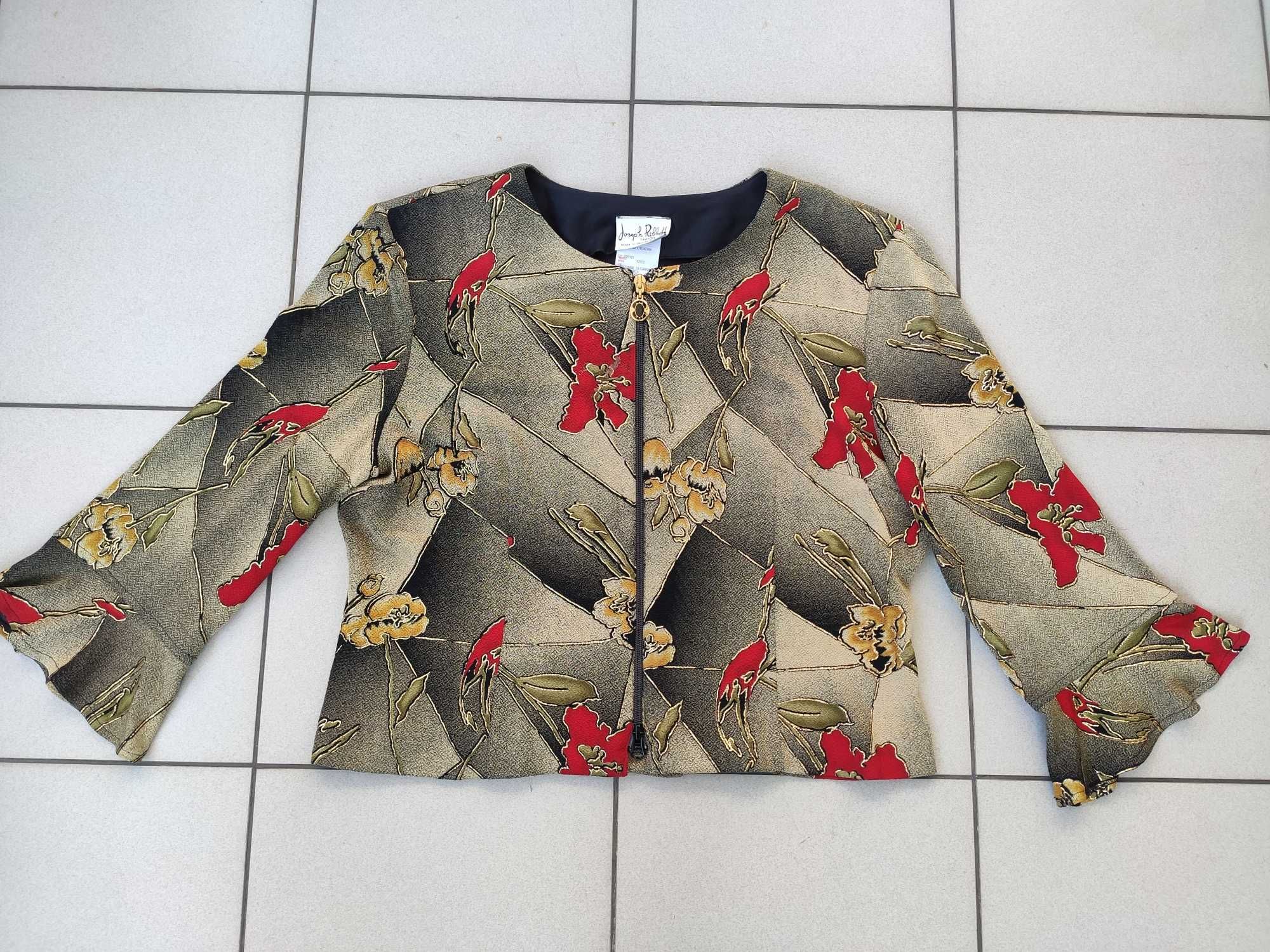 Żakiet damski Joseph Ribkoff vintage elegancki kurtka r. L