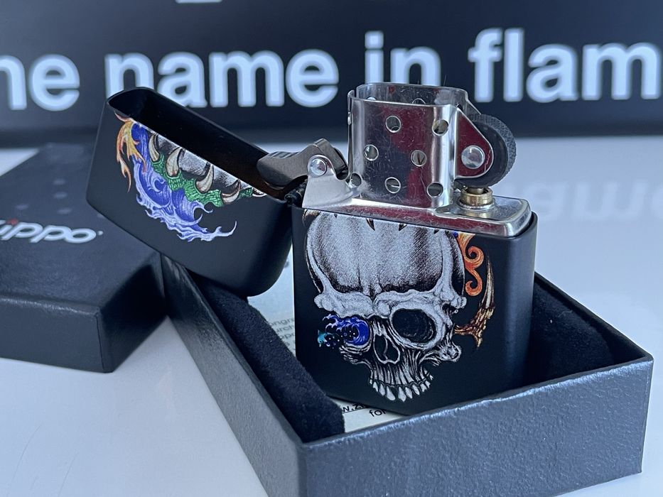 Zapalniczka Zippo Skull Claw Design, czaszka, Black Matte, NOWA