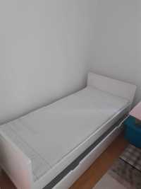 Okazja! Łóżko białe dla dziecka Pinio 70×160 z Materacem Hevea 70x160